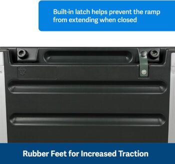 PetSafe Happy Ride Telescoping Dog Ramp Extends from 39-71 Inches No Slip High Traction Surface Collapsible and Locking for Easy Storage For Trucks, SUVs, and Cars Weighs Only 13 Pounds